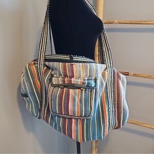 Vintage Handmade woolen duffle bag